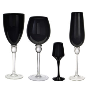Black Glassware Collection