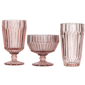 Archie Pink Glassware Set