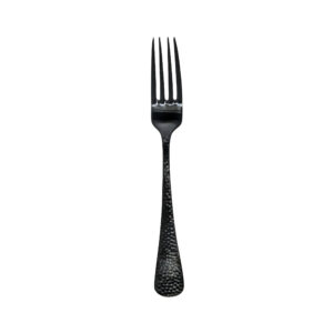dinner fork balck hammered