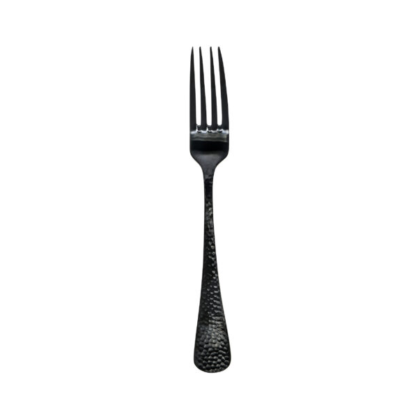 dinner fork balck hammered