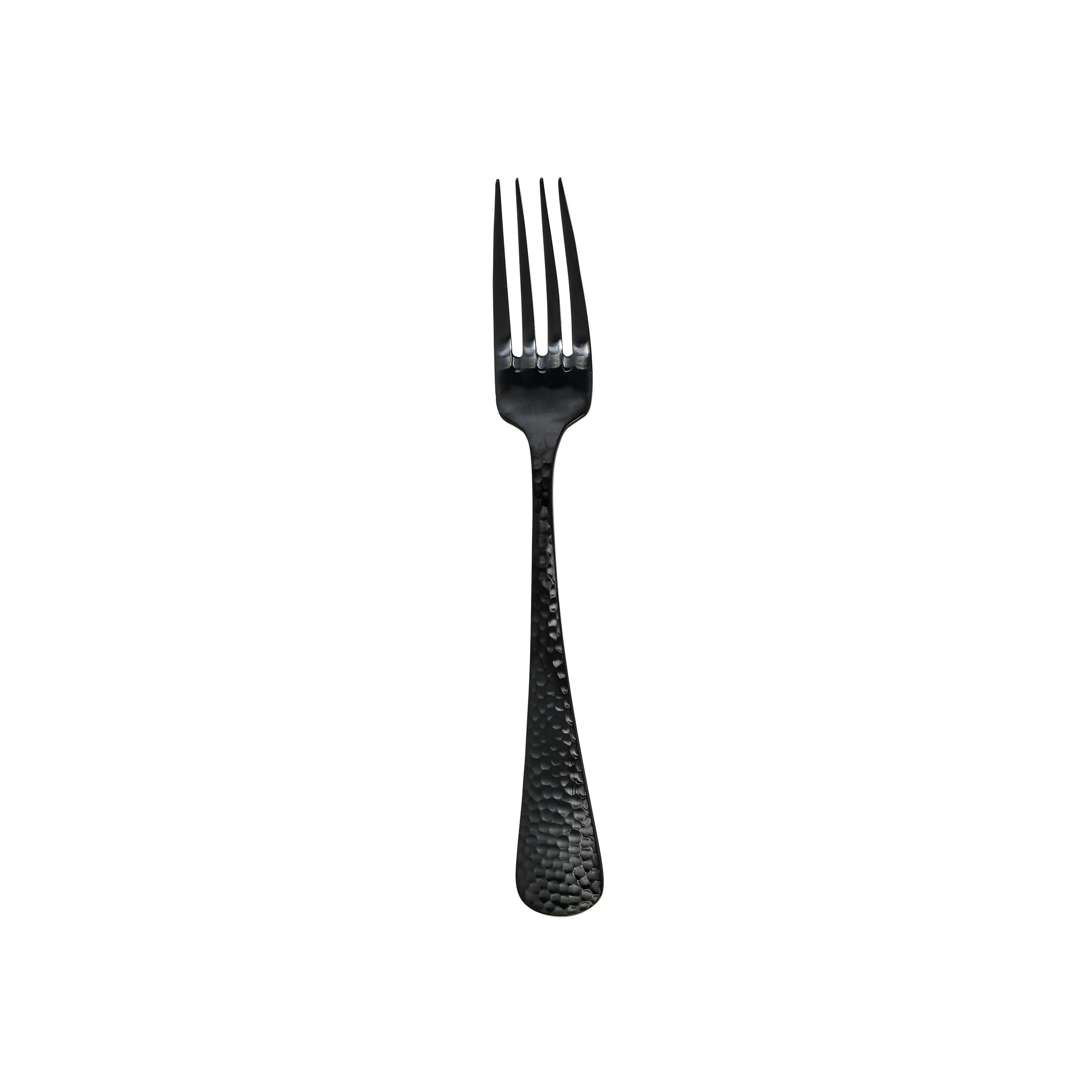 salad fork black hammered