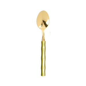dinner spoon bamboo green