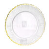 markle gold rim charger