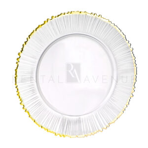 markle gold rim charger