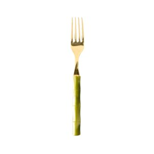 salad fork bamboo green