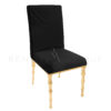 capri chair gold with black cushion