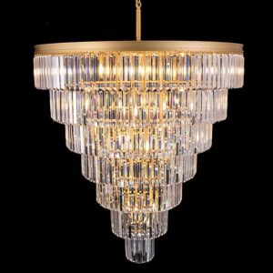 Gold 7 tier chandelier