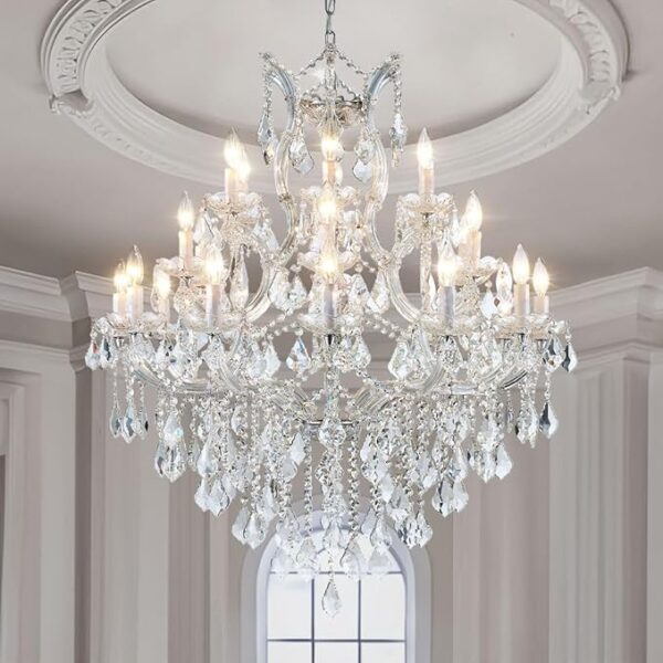 chrome chandelier for rental in Los Angeles