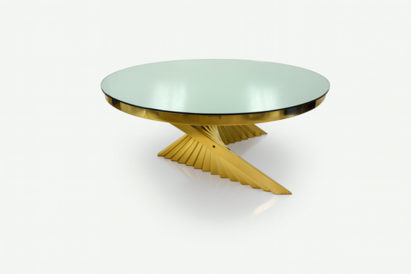 Kryptonite Table 72" Round Gold